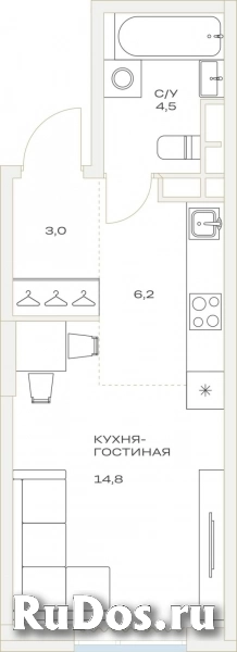 Продам 1 комнатную квартиру 29 м2 фотка