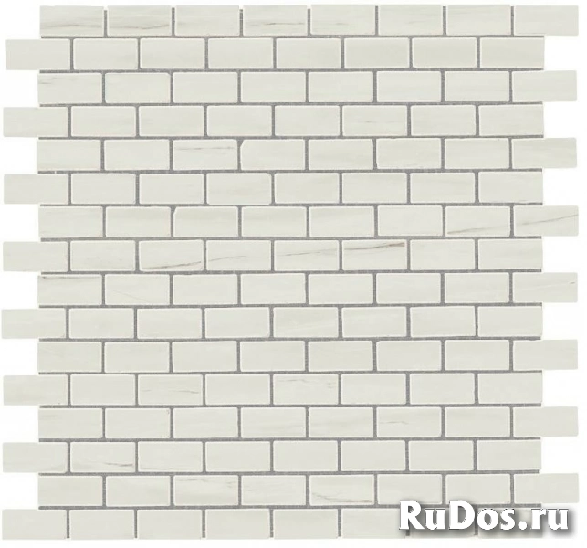 Плитка Atlas Concorde Marvel Stone Marvel Clauzetto White Mosaico Burattato AS4N 29,8X29,8 фото