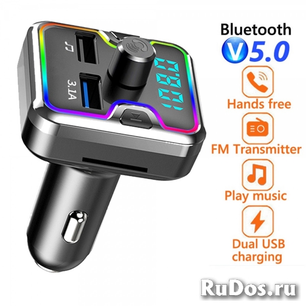 FM-трансмиттер, модулятор, Bluetooth 5.0, новый фото