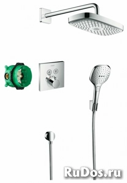 Верхний душ встраиваемый hansgrohe Raindance Select E 27296000 хром фото