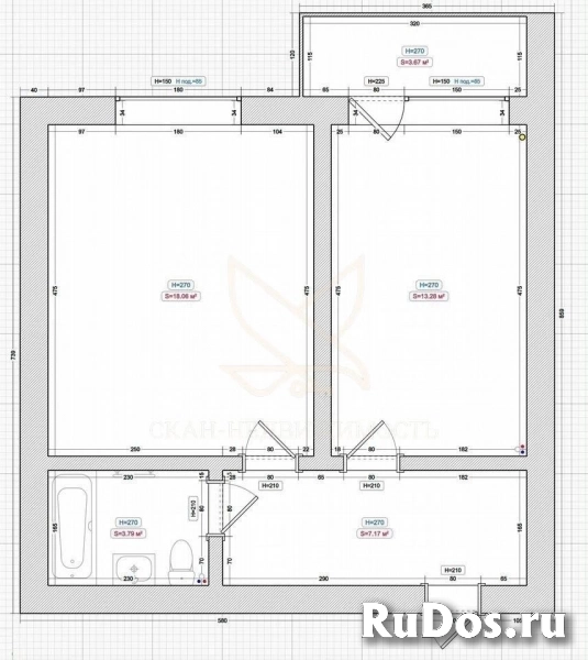 Продам 1 комнатную квартиру 44 м2 изображение 9