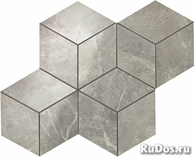 Плитка Atlas Concorde Marvel Pro Marvel Grey Fleury Mos. Esagono Lapp. ADVO 30x35 фото