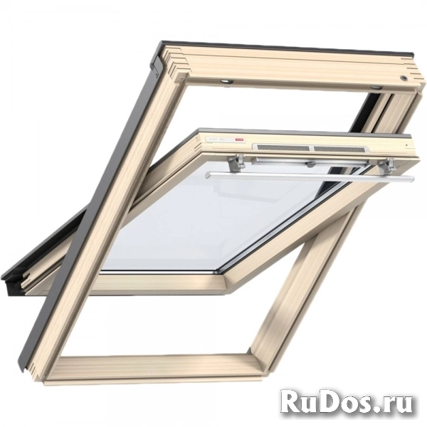 Мансардное окно Velux Optima Стандарт GZR MR06 3050 78x118 см ручка сверху фото