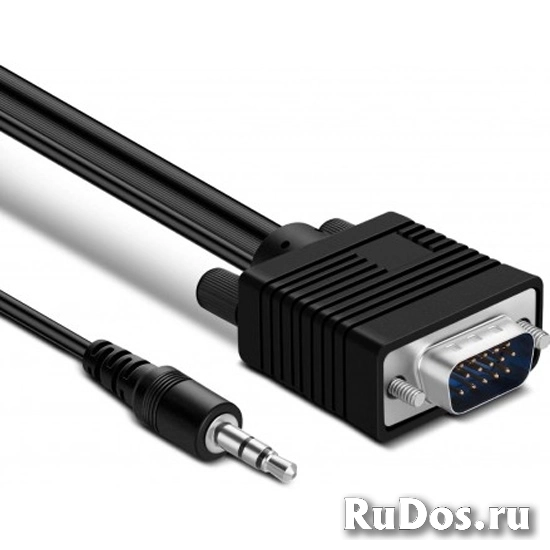 Кабель KS-is VGA 15M + AUX 3.5мм на VGA 15M + AUX 3.5мм (KS-499-2 фото