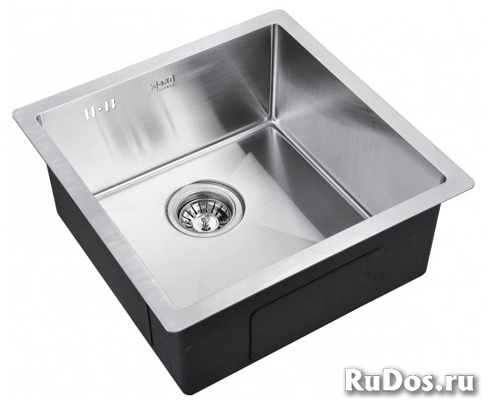 Врезная кухонная мойка ZorG INOX R-4444 44х44см нержавеющая сталь фото