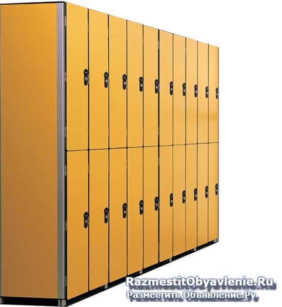 Шкафчики локеры для раздевалок влагостойкая мебель HPL изображение 3