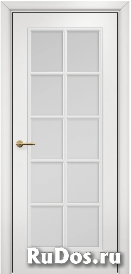 Дверь Оникс Турин с решеткой Тип:Со стеклом Цвет:эмаль белая мдф Решетка:Решетка №1 фото