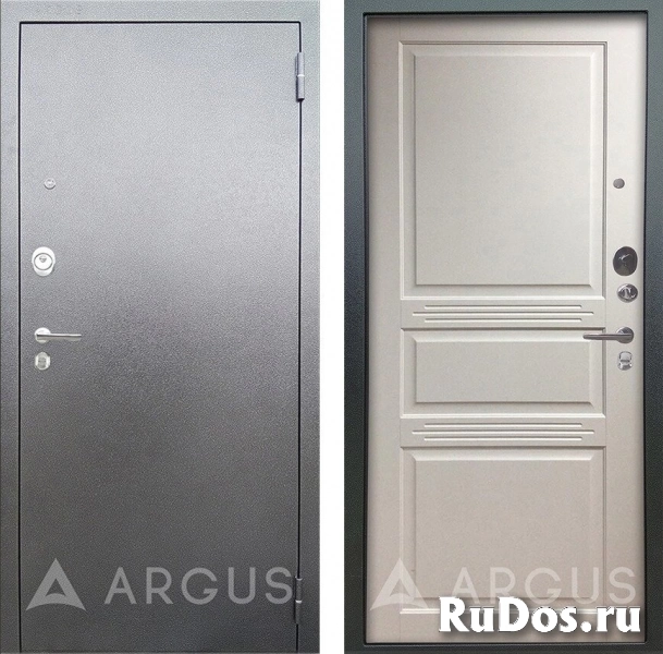 Сейф-дверь Аргус Люкс про 3К Серебро антик - панель на выбор фото