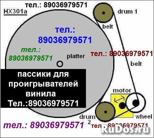 Пассик для винилового проигрывателя Электроника Б1-01 ремень фото