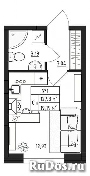 Продам 1 комнатную квартиру 19 м2 фото