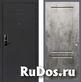 Дверь входная (стальная, металлическая) Сенатор Практик 3К Electro 5230 ФЛ-117 quot;Бетон темныйquot; с электронным замком фото