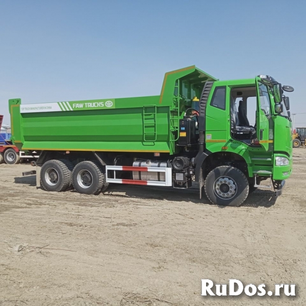 Самосвал FAW CA3250, J6P, 6х4, Euro V, с U-образным кузовом изображение 3