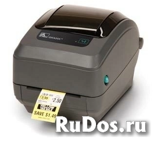 Принтер этикеток термотрансферный Zebra GX430t (300 dpi, до 102 мм, 127 мм/с, RS, USB, WiFi 802.11g, LCD) (GX43-101720-000) фото