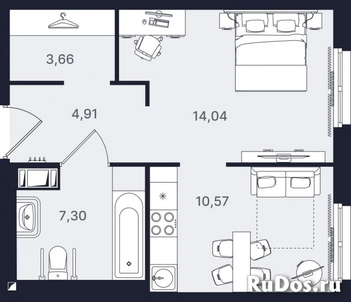 Продам 1 комнатную квартиру 40 м2 фото