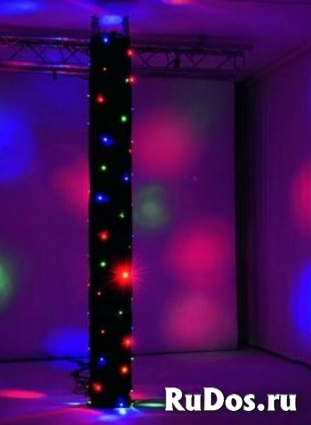 Eurolite CRT-100 LED Truss Curtain 3m черное полотно с 72 x 5 мм светодиодами для цветной смеси RGBA фото