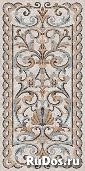Керамогранит Мозаика беж декорированный лаппатированный 119,5х238,5 (SG590802R) фото