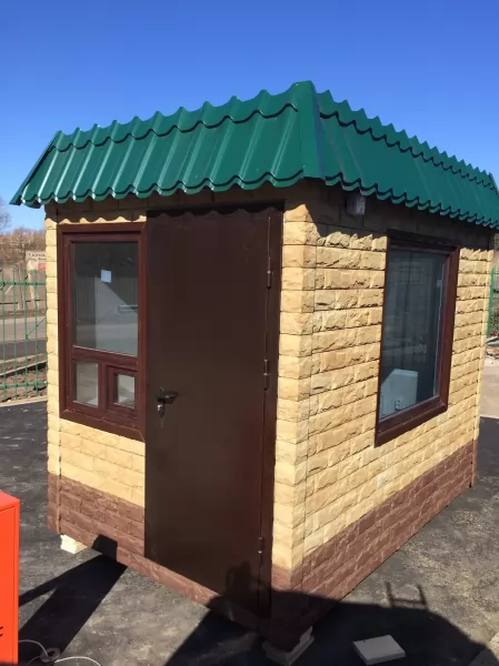 Пост охраны 2,0х2,0х2,5м, новый, утепленный, сайдинг изображение 4