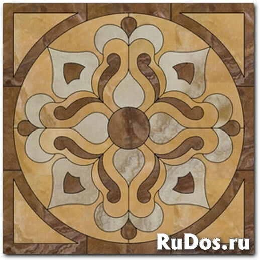 Керамическое панно Ceracasa Roseton Ducale Beige 116,8х116,8 (шт.) фото