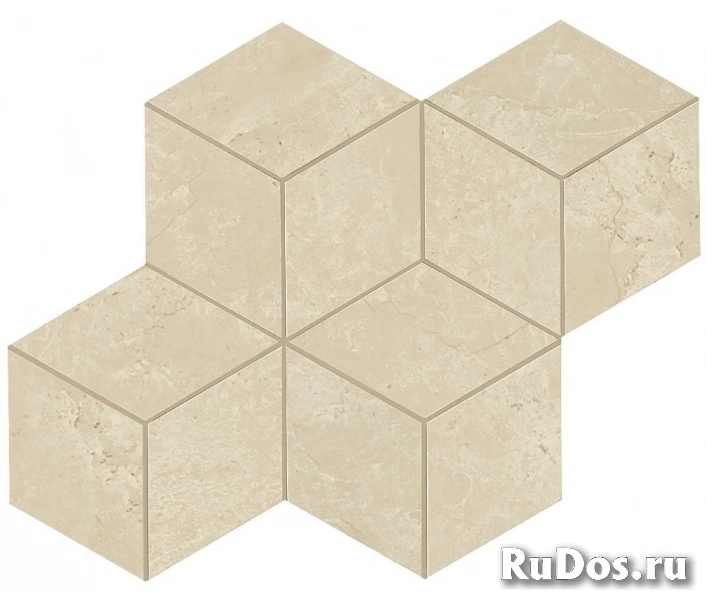 Плитка Atlas Concorde Marvel Stone Marvel Cream Prestige Mosaico Esag. Lapp. AS2H 30x35 Неглазурованный фото