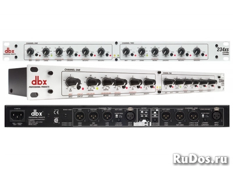 DBX 234XS кроссовер (3 полосы стерео, 4 полосы моно, разъемы XLR) фото
