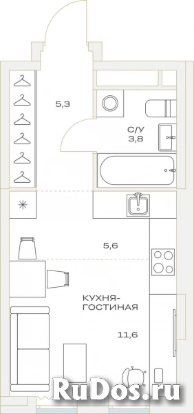 Продам 1 комнатную квартиру 26 м2 фотка