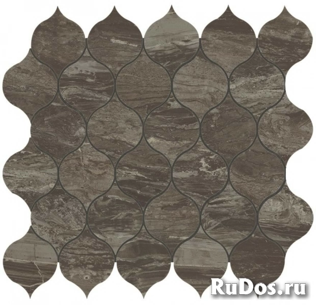 Плитка Atlas Concorde Marvel Edge MARVEL Absolute Brown Drop Mosaic 9EDB 27,2x29,7 фото