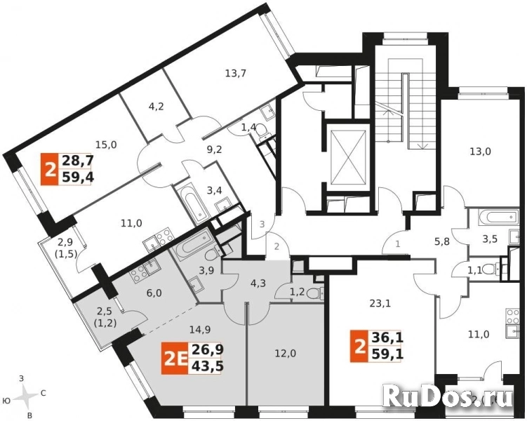 Продам 2 комнатную квартиру 43 м2 фотка