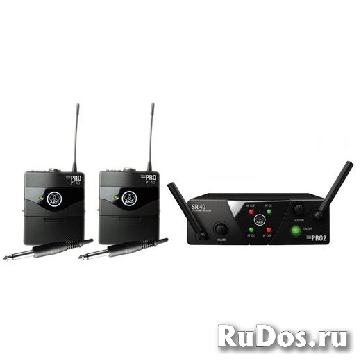 Радиосистема инструментальная универсальная AKG WMS40 Mini2 Instrumental Set BD US45A/C фото