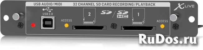 Behringer X-LIVE двойной рекордер/плеер на SD/SDHC карты фото