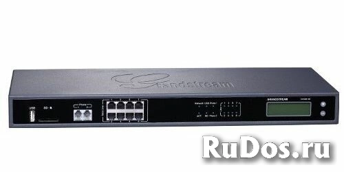 АТС IP Grandstream UCM6208 IP,, 8xFXO, 2xFXS, 1xEth 10/100/1000 / (PoE), 60 , USB, SD фото