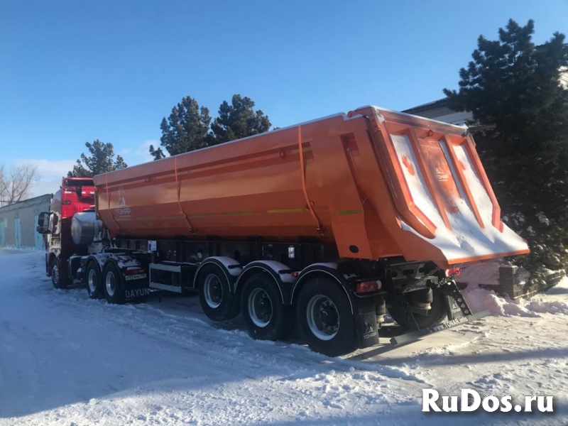 Газовый тягач DAYUN CGC4250, LNG, 6х4 с самосвальным полуприцепом изображение 4