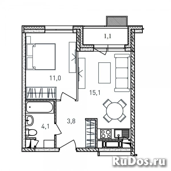 Продам 1 комнатную квартиру 35 м2 фото