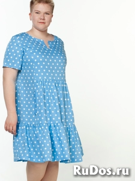 "Макошь- эко одежда" Платье летнее в горошек лёгкое изображение 4