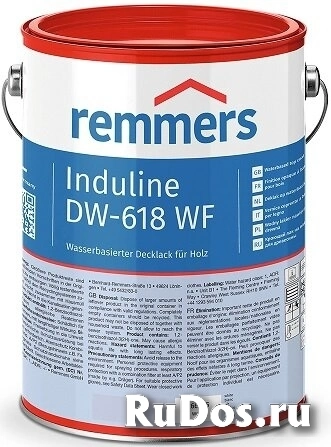 Краска Огнезащитная для Древесины Remmers Induline DW-618 WF 20л Глубокоматовая фото