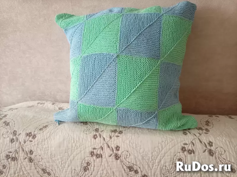 Подушка в стиле пэчворк изображение 5