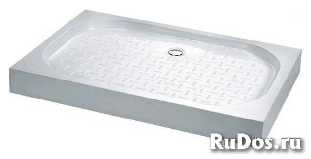 Поддон для душа Cezares TRAY-S-AH-120/80-13-W литой из искусственного мрамора, прямоугольный. фото