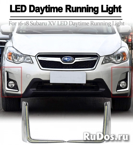 LED DLR Дневные ходовые огни для Subaru XV 16-18 изображение 3