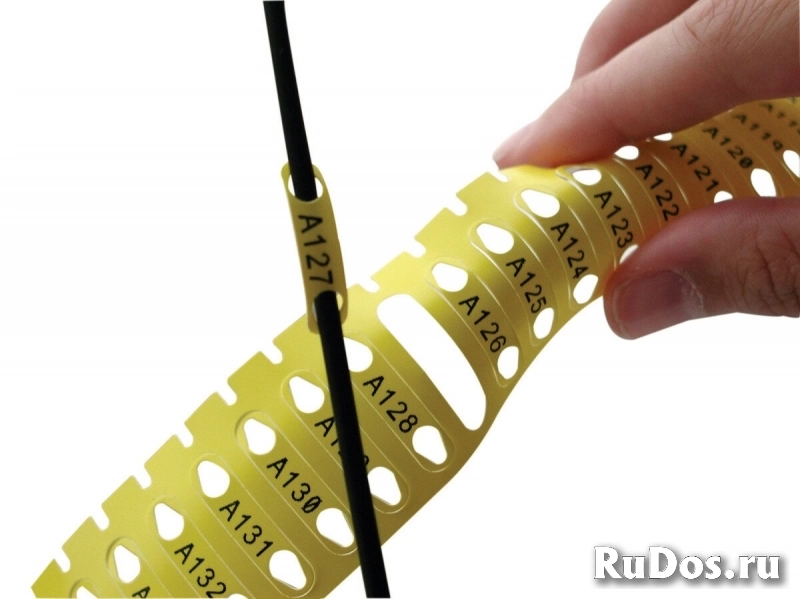 Этикетки-вставки Rapido THT-05-7599-YL, 11 х 41 мм, желтые (1500 шт.) {brd620587} фото