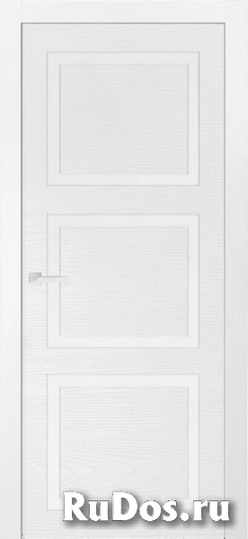 Дверь Фрамир DUET 3 ПГ Цвет:Ясень Антично-белый/ Дуб Антично-белый фото