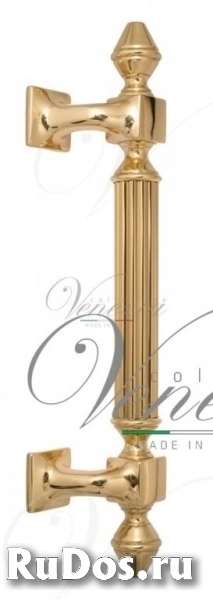 Ручка дверная Ручка дверная скоба Venezia Imperione 365мм (235мм) полированная латунь фото