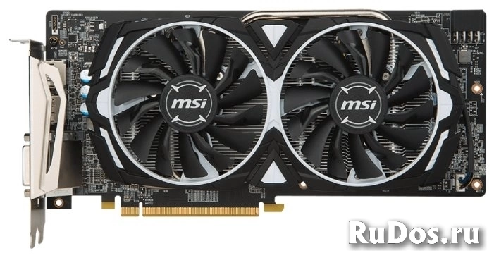 Видеокарта MSI Radeon RX 580 1366Mhz PCI-E 3.0 4096Mb 7000Mhz 256 bit DVI 2xHDMI HDCP Armor OC фото