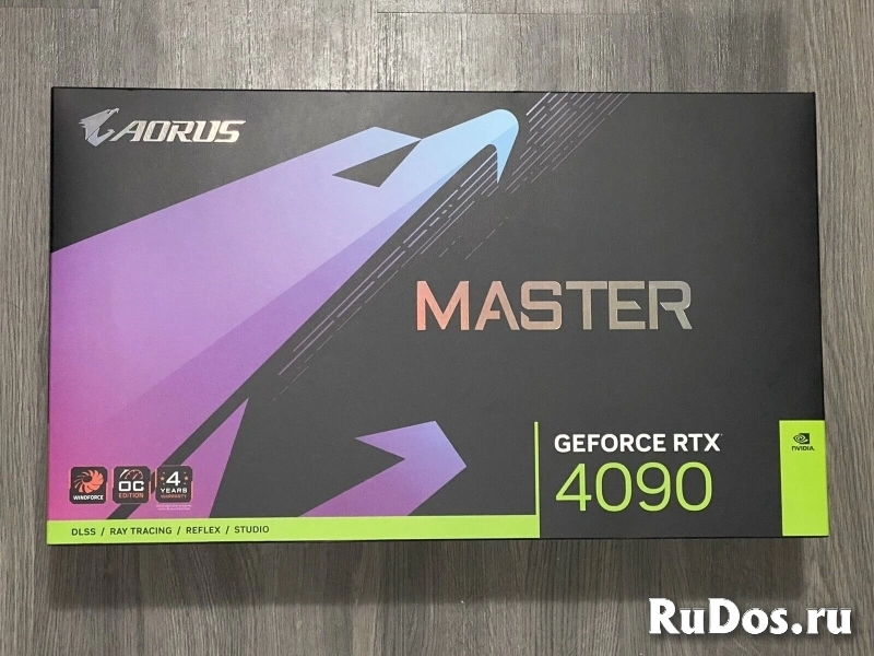 Видеокарта GIGABYTE AORUS GeForce RTX 4090 MASTER 24G GDDR6X фото