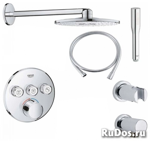 Верхний душ встраиваемый Grohe Grohtherm SmartControl NSB0136 хром фото