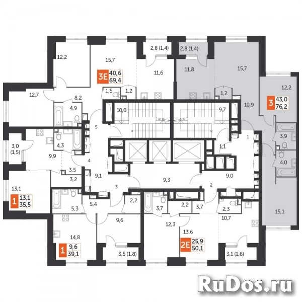 Продам 3 комнатную квартиру 76.2 м2 изображение 4