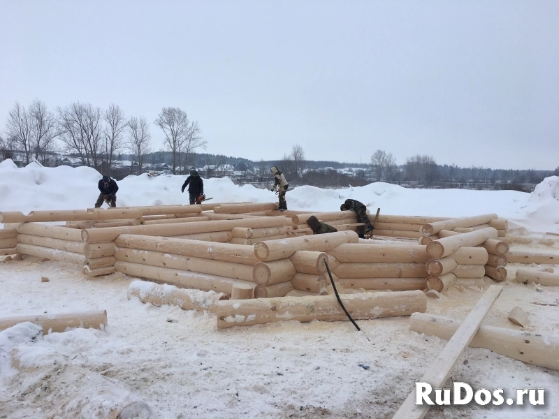 Производство и строительство домов, бань из бревна изображение 9