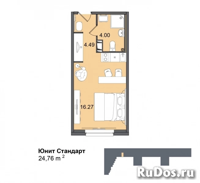 Продам 1 комнатную квартиру 24 м2 фото