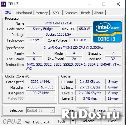 Процессор intel core i3 2120 фото