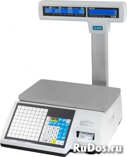 Весы торговые CAS CL-5000J-15IP с печатью этикеток фото