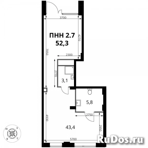 Продам коммерческую недвижимость 52.3 м2 изображение 3