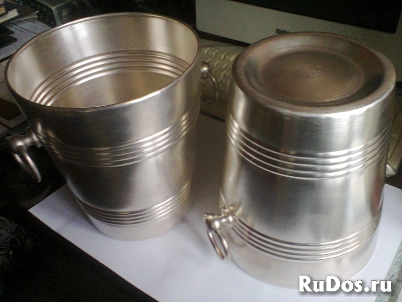 Ведро для охлаждения шампанского.СССР. Серебрение фото